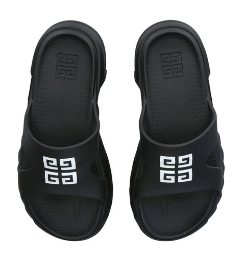 givenchy slides black white|givenchy marshmallow slides 35.